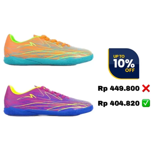 Sepatu Futsal Specs Alpha Nerve Core In / Specs Gravity II In - Black / Elevation Zero In ORIGINAL BRAND RESMI
