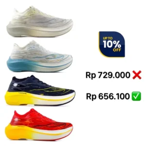 Sepatu Running Lari 910 Nineten Haze Fuzz Lite 910 Haze Veloce Original